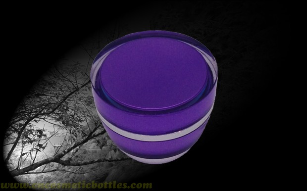 Amber plastic cream jar-No.0701